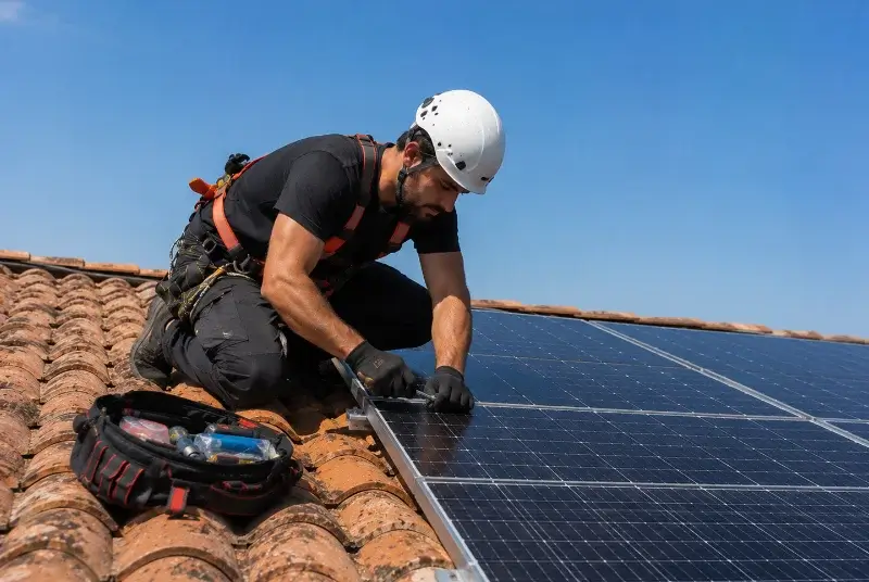 Maintenance et monitoring de panneaux solaires à Rezé